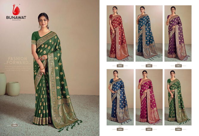 Butterfly By Bunawat Silk Wedding Sarees Wholesale in Delhi